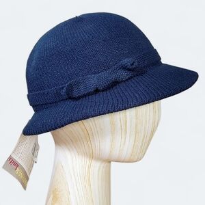 NEW Isotoner Knits Navy Blue Crushable Women's Hat One Size